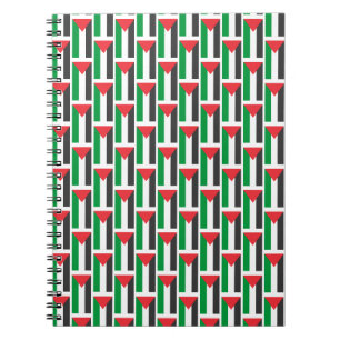 Caderno Espiral bandeira palestina Palestina Livre personalizada