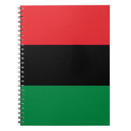 Caderno Espiral Bandeira Pan-Africana
