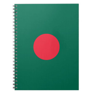 Caderno Espiral Bandeira Patriótica do Bangladesh