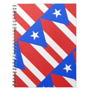 Caderno Espiral Bandeira Porto Rico