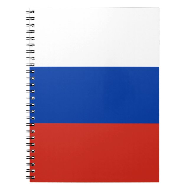 Caderno Espiral bandeira russa (Frente)