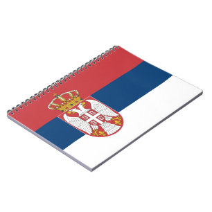 Caderno Espiral Bandeira Sérvia