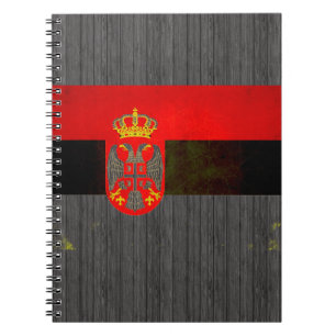Caderno Espiral Bandeira sérvio nervosa moderna