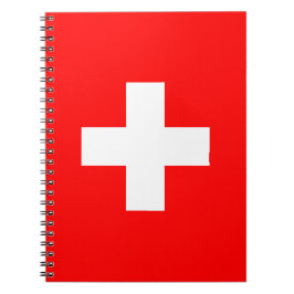 Caderno Espiral Bandeira Suíça (Suiça)