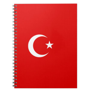 Caderno Espiral Bandeira turca