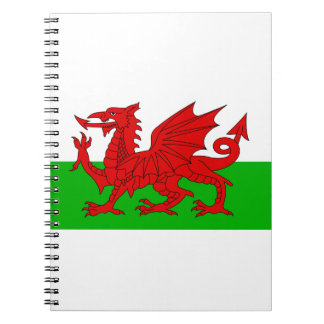 Caderno Espiral Bandeira Welsh / Wales - Imagem de Alta Qualidade