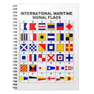 Caderno Espiral Bandeiras de sinal marítimas internacionais