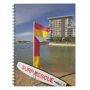 Caderno Espiral Bandeiras e quadro de resgate de surf