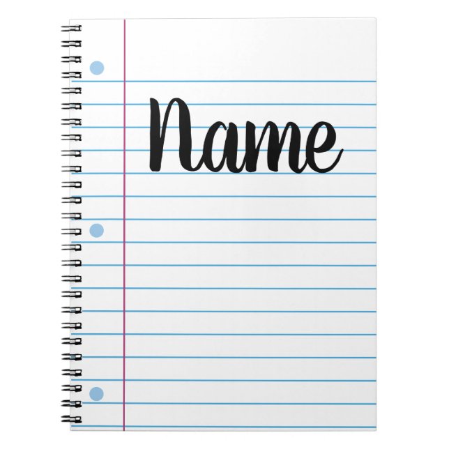 Caderno Espiral Bandeja de Design para Toques de Papel de Notebook (Frente)