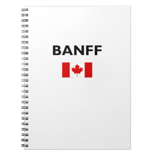 Caderno Espiral Banff Canada Flag Light-Color