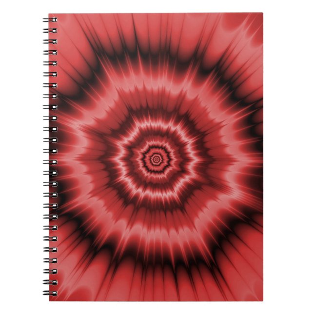 Caderno Espiral Bang! no notebook vermelho (Frente)