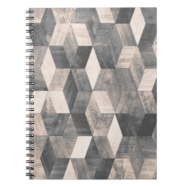 Caderno Espiral Banheira de tapete e design étnica Rug Boho (Frente)