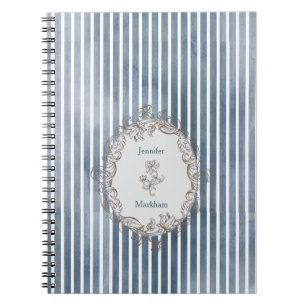 Caderno Espiral Banho-Cinza-d-água Barroco