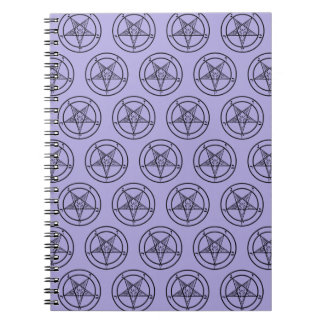 Caderno Espiral Baphomet Pentagram Satanic
