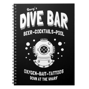 Caderno Espiral Bar Dive