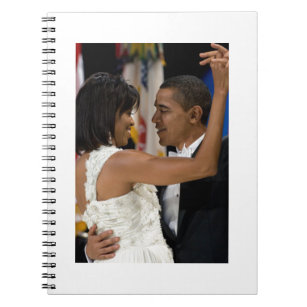 Caderno Espiral Barack e Michelle Obama