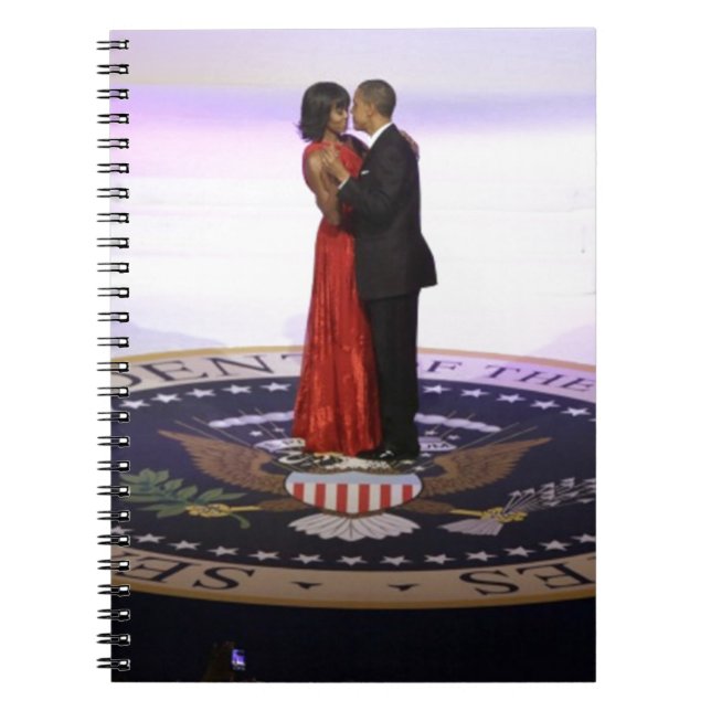Caderno Espiral Barack e Michelle Obama (Frente)