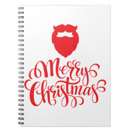 Caderno Espiral Barba Papai noel de Natal