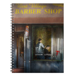 Caderno Espiral Barbeiro - NY - Barbearia do West Village