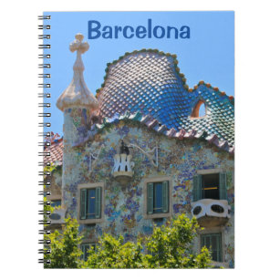 Caderno Espiral Barcelona: As casas Batllo de Gaudi