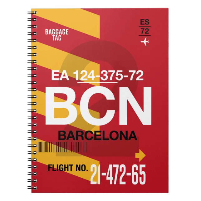 Caderno Espiral Barcelona - Diário Viagem (Frente)