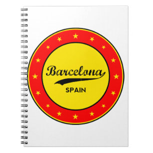 Caderno Espiral Barcelona, Espanha, círculo