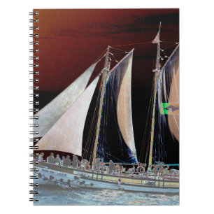 Caderno Espiral Barcos sob vela