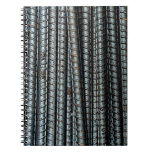 Caderno Espiral Bares de metal preto