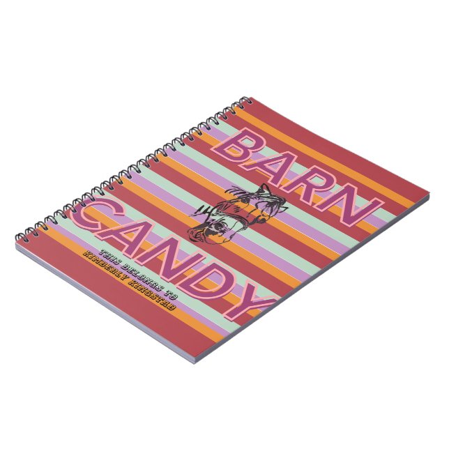 Caderno Espiral barn candy journal (Left Side)