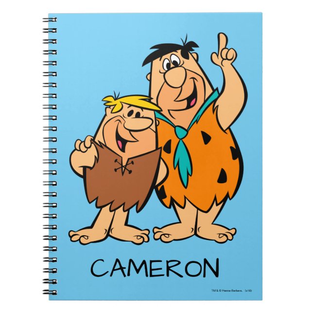 Caderno Espiral Barney Rubble and Fred Flintstone (Frente)