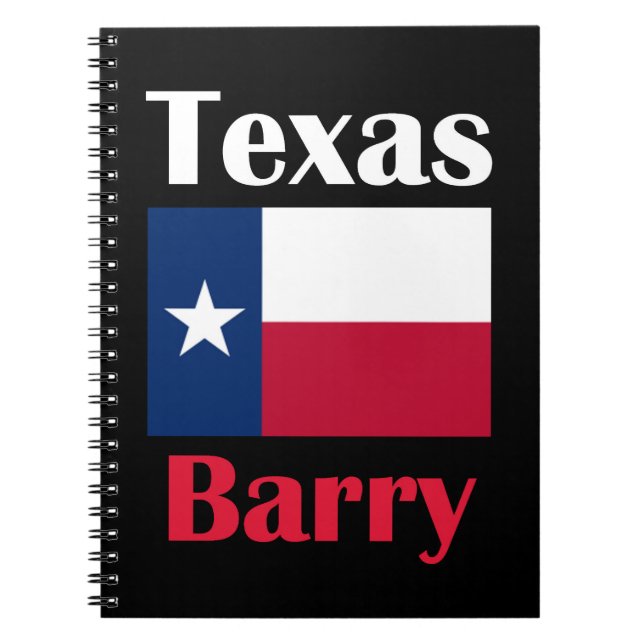 Caderno Espiral Barry TX (Frente)