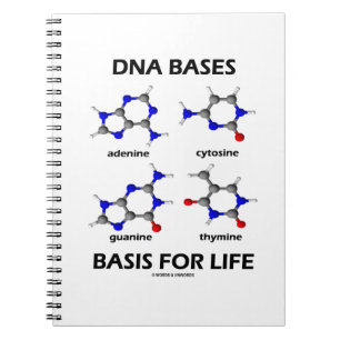 Caderno Espiral Base De DNA Para A Estrutura Molecular Da Vida