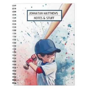 Caderno Espiral Baseball de volta aos esportes escolares Foto Note
