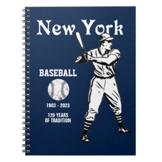 Caderno Espiral Baseball em Nova Iorque - 2023 Retro