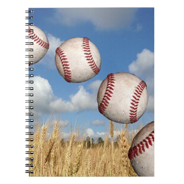 Caderno Espiral Baseball Field, Baseball em Notebook Aéreo (Frente)