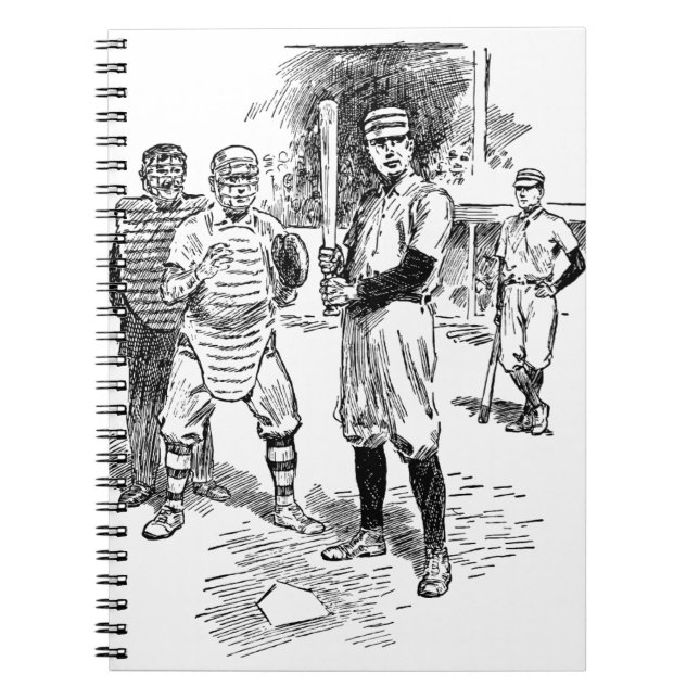 Caderno Espiral Baseball:Jogadores (Frente)