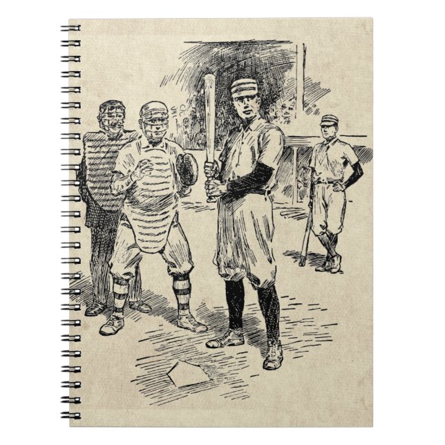 Caderno Espiral Baseball:Notebook Jogadores (Frente)