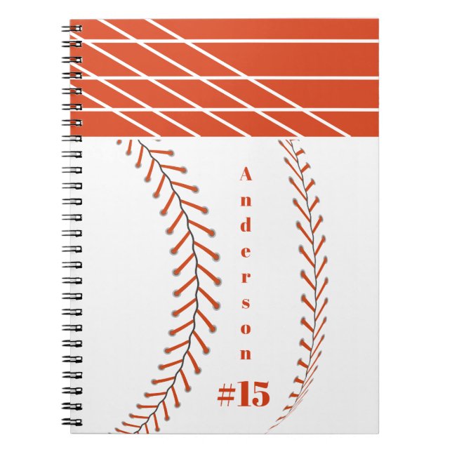 Caderno Espiral Baseball Photos Rustic Memory Scrapbook (Frente)