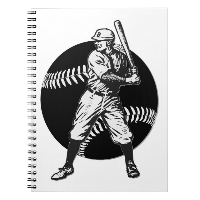 Caderno Espiral Baseball:Vintage (Frente)