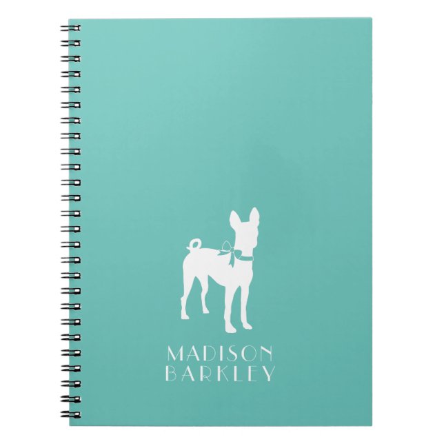 Caderno Espiral Basenji Dog Puppy (Frente)