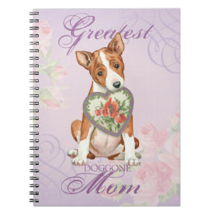Caderno Espiral Basenji Heart Mãe