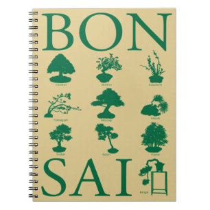Caderno Espiral Basic Styles of Bonsai Tree