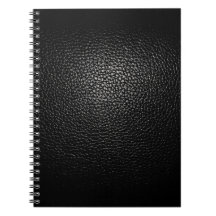 Básico e elegante notebook estilo Preto de Couro N