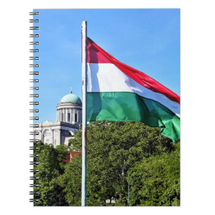 Caderno Espiral Basílica de Esztergom e Bandeira Húngara