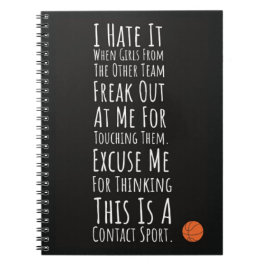 Caderno Espiral Basketball Gifts Girls Player Women Female For Her