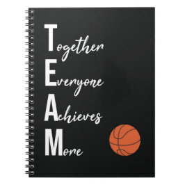Caderno Espiral Basketball Team Gifts Player Senior Night Sports