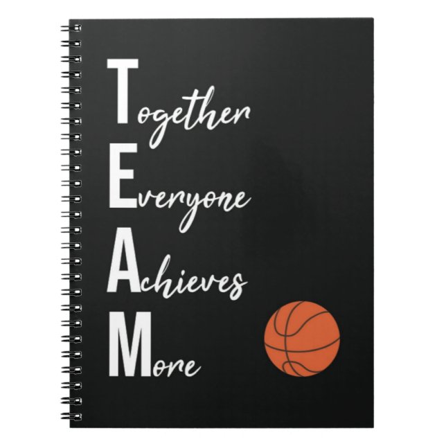 Caderno Espiral Basketball Team Gifts Player Senior Night Sports (Frente)