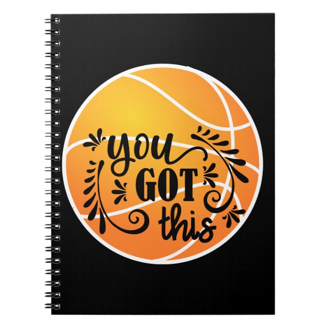 Caderno Espiral Basquete | Você Recebeu Isso (Frente)