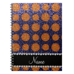 Caderno Espiral Basquetebol conhecidos personalizados do brilho