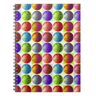 Caderno Espiral Basquetebol do pop art